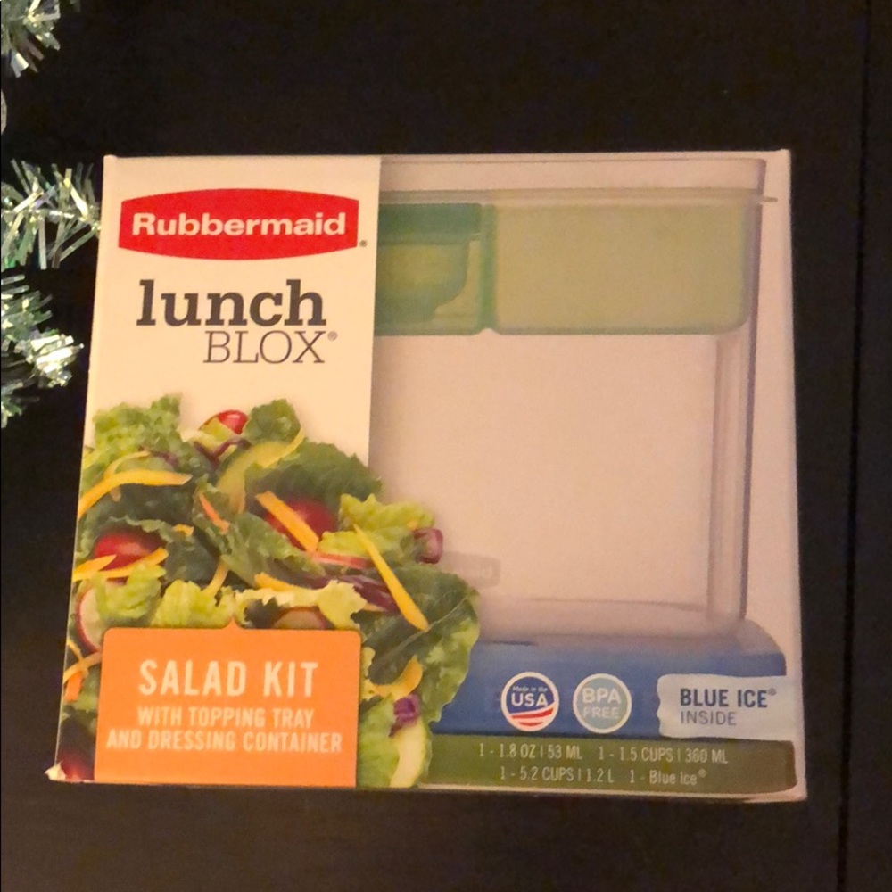 NWT Rubbermaid Lunch Blox Salad Kit
